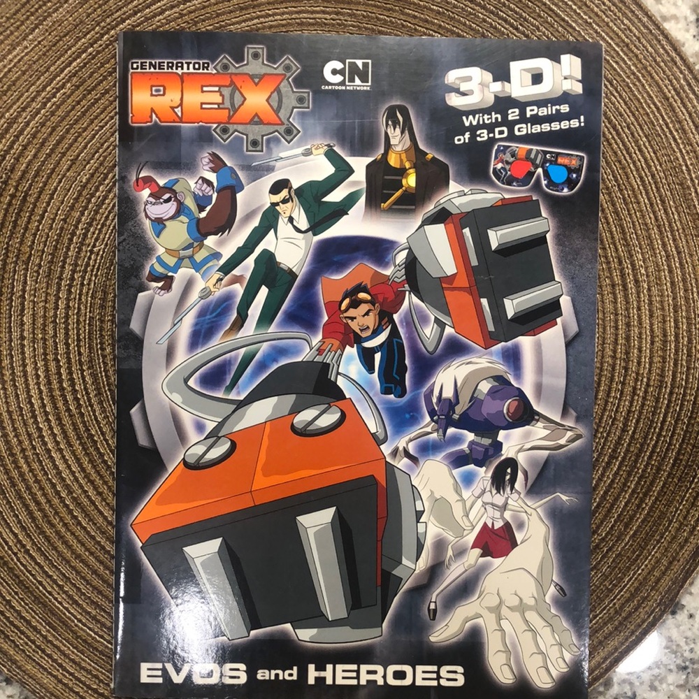 Generator Rex Book - 3-D Glasses Included - Evos and Heroes
